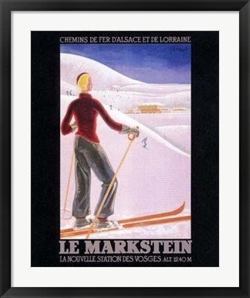 Framed Le Markstein 28 x 22