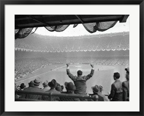 Framed Home Run, 1939 World Series by Bettmann Archive | 23 1/2 x 28 1/2 A...