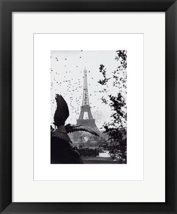 Framed Eiffel Tower 15 3/4 x 11 7/8