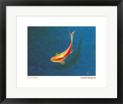 Framed Goldfish by Lincoln Seligman | 15 3/4 x 19 3/4