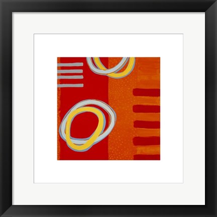 Framed Russian Rings by Lee Crew | 15 3/4 x 15 3/4