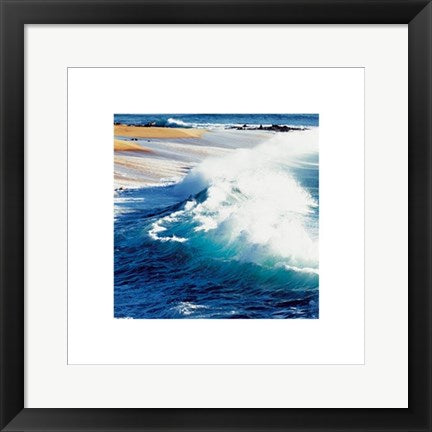 Framed Breaking Waves by Jeff Divine | 15 3/4 x 15 3/4