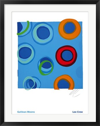 Framed Galilean Moons by Lee Crew | 31 ½ x 23 ½