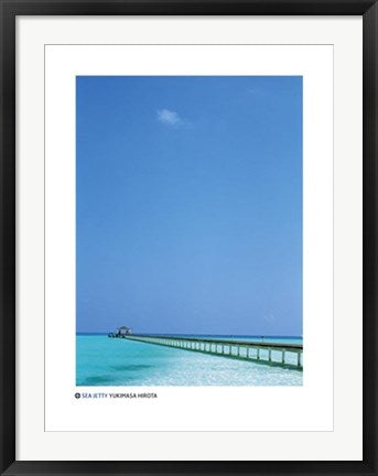 Framed Art Sea Jetty by Yukimasa Hirota | 31 1/2 x 23 1/2
