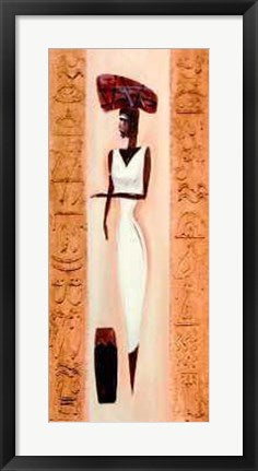 Framed Nubile Nubian I by Alfred Gockel | 27 1/2 x 12