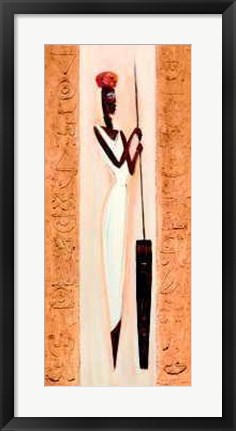 Framed Nubile Nubian II by Alfred Gockel | 27 1/2 x 12