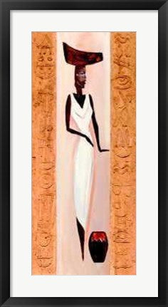 Framed Nubile Nubian III by Alfred Gockel | 27 1/2 x 12
