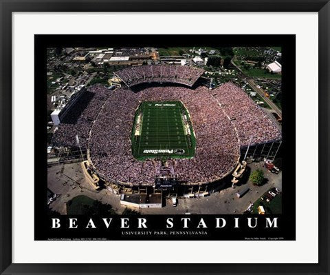 Framed Beaver Stadium - Penn State, University Park, Pennsylvania by Mike ...