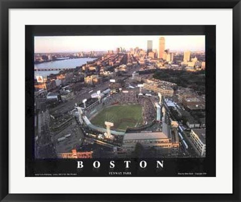 Framed Boston, Massachusetts - Fenway Park by Mike Smith | 22 x 28