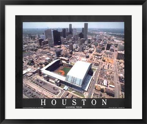 Framed Houston, Texas - Enron Field by Mike Smith | 22 x 28