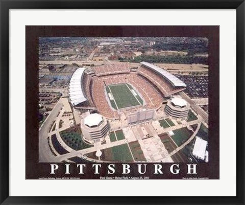 Framed Pittsburgh, Pennsylvania - Heinz Field (Steelers) by Mike Smith