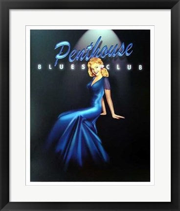 Framed Art Penthouse Blues Club by Ralph Burch | 22 x 18