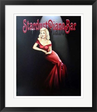 Framed Stardust Piano Bar by Ralph Burch | 22 x 18