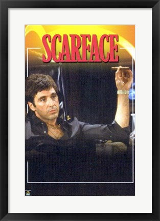 Framed Scarface, In Chair 20 x 16