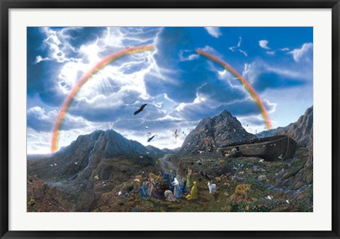 Framed Noah's Ark: After the Flood by Jimi Claybrooks | 28 x 38 3/4