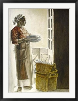 Framed Lady by the Window by Consuelo Gamboa | 34 x 26