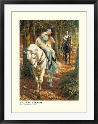 Framed Enid and Geraint by Roland Wheelwright | 31 1/2 x 23 1/2