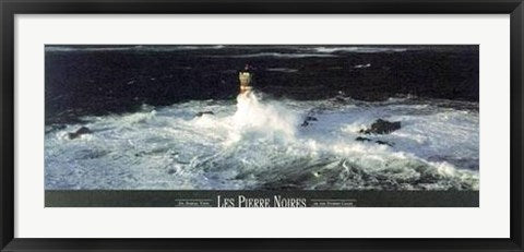 Framed Les Pierre Noires by Yann Arthus-Bertrand | 14 x 36