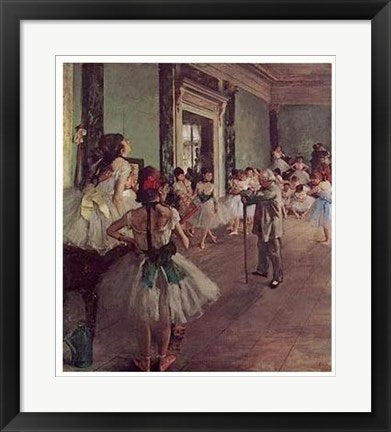 Framed The Dancing Class by Edgar Degas | 20 5/8 x 18