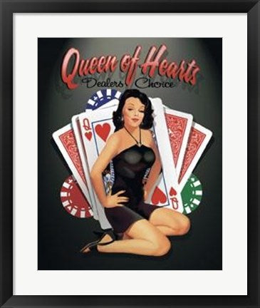 Framed Queen of Hearts by Ralph Burch | 22 x 18