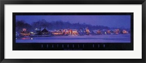 Framed Art Boathouse Row by Jerry Driendl | 12 x 36