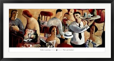 Framed The Last Smoker by Didier Lourenco | 15 3/4 x 39