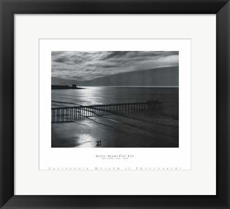 Framed Art The Scripps Pier by Ansel Adams | 11 x 14