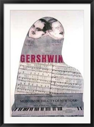 Framed Gershwin Brothers by Larry Rivers | 37 x 26