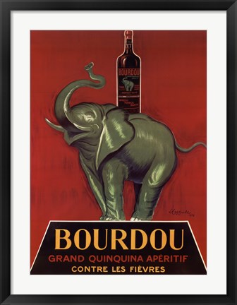 Framed Art Bourdou by Leonetto Cappiello Wall Decor 18x24 Artwork