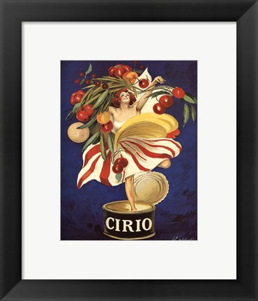 Framed Art Cirio by Leonetto Cappiello Wall Decor 18x24 Artwork