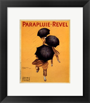 Framed Art Parapluie-Revel, 1922 by Leonetto Cappiello Wall Decor 18x24 Artwork
