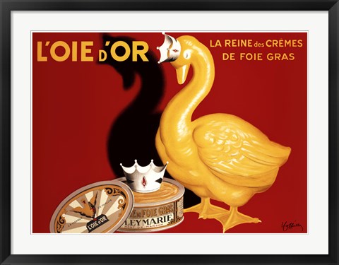 Framed L'Oie d'Or by Leonetto Cappiello | 23 7/8 x 32 1/2