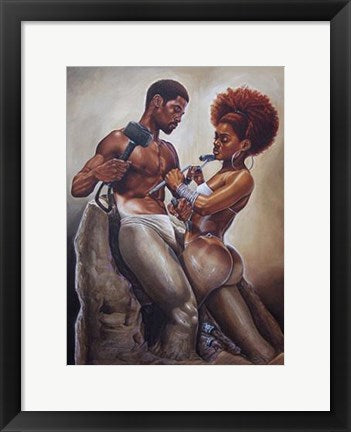 Framed Made 4 Each Other (medium) by WAK - Kevin A. Williams