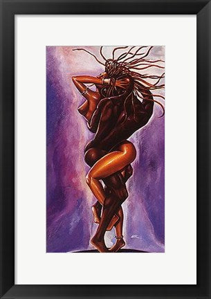 Framed Interlock by WAK - Kevin A. Williams | 16 x 9 1/2