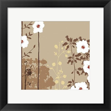 Framed Art Falling Blossoms II by Louise Anglicas | 11 3/4 x 11 3/4