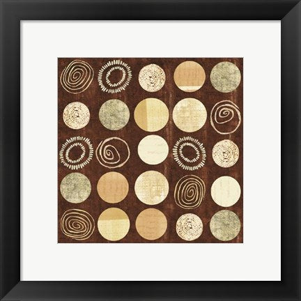 Framed Art Twenty Five Circular Variations II by Louise Anglicas