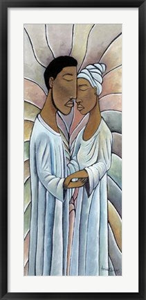 Framed Spiritual Embrace by Nathaniel Barnes | 28 1/4 x 14 7/8