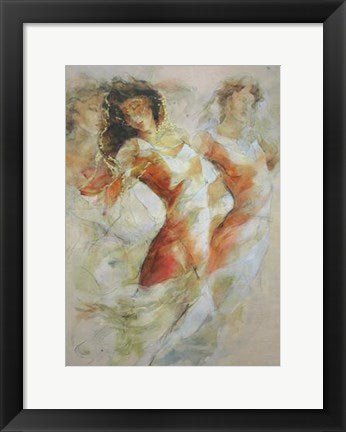 Framed Golden Mask by Gary Benfield | 18 x 12