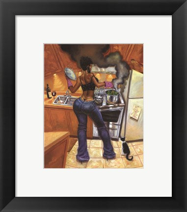 Framed Art Lookin' Good Cookin' by Sterling Brown | 10 1/2 x 8 1/2