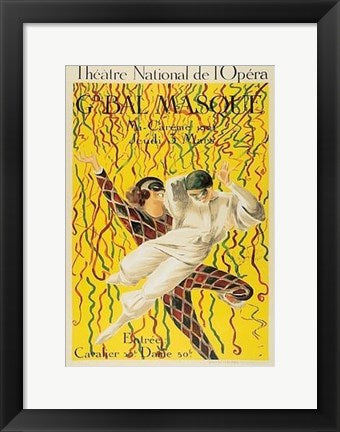 Framed Theatre National de l'Opera by Leonetto Cappiello | 16 1/2 x 11 1/2...
