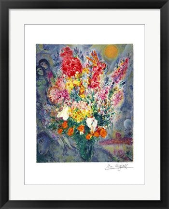 Framed Bouquet by Marc Chagall | 24 x 18