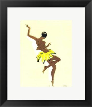 Framed Art Black Thunder (Josephine Baker) by Paul Colin | 11 7/8 x 9 1/2 Art ...