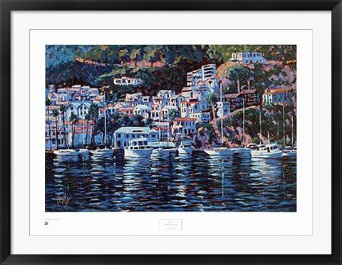 Framed Harbor Reflections by John Cosby | 25 x 34