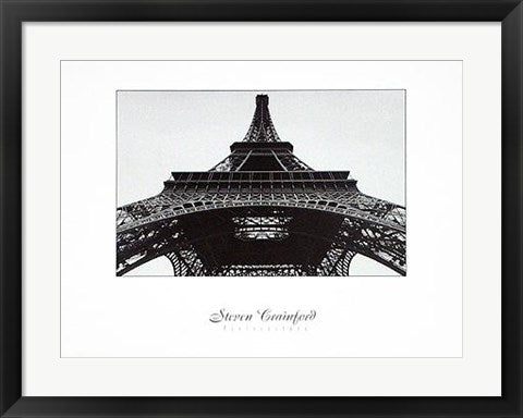 Framed Eiffel Tower by Steven Crainford | 18 x 24