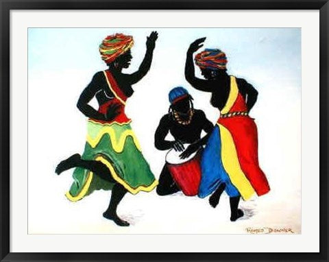 Framed Ebony Dancers II by Romeo Downer | 24 x 36