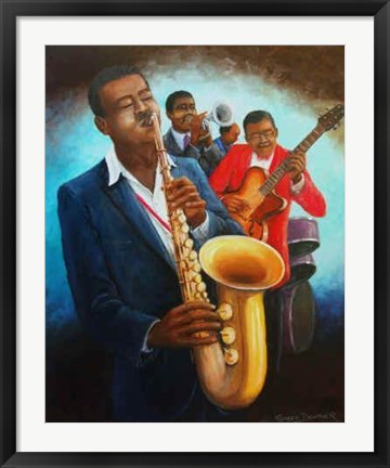 Framed The Musicians by Romeo Downer | 36 x 24