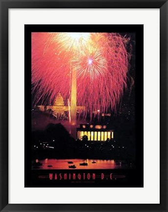 Framed Washington D.C. - 4th of July by Jerry Driendl | 24 x 18