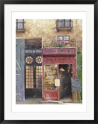 Framed Hotel de Paris by Christian Gustin | 31 1/2 x 23 1/2