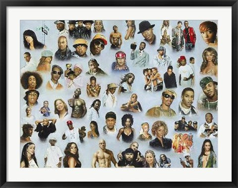 Framed Hip Hop and R&B by Andy H. | 27 1/2 x 36