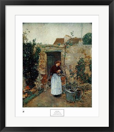 Framed The Garden Door by Childe Hassam | 24 3/8 x 20 1/4
